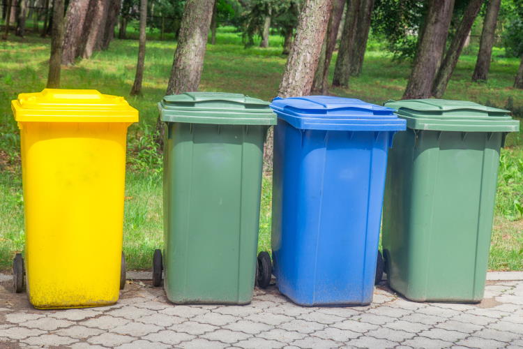 Mülltrennung Tonnen