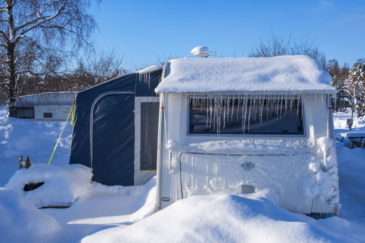 Vorzelt Wintercamping